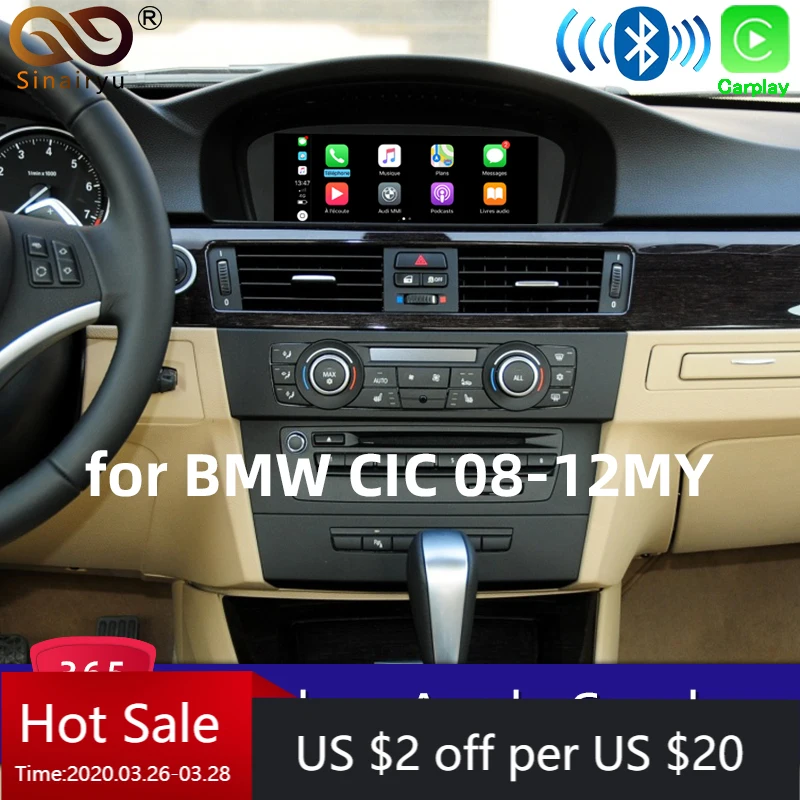 Беспроводной модуль кодировщика CarPlay комплект для BMW CIC 1 3 5 6 7 серии E81 F60 E90 F07 Android