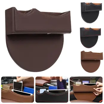 

Auto Car Seat Gap Pocket Crevice Storage Box Pouch Stowing Tidying Console Car Organizer Faux Leather Car Interior Accessories