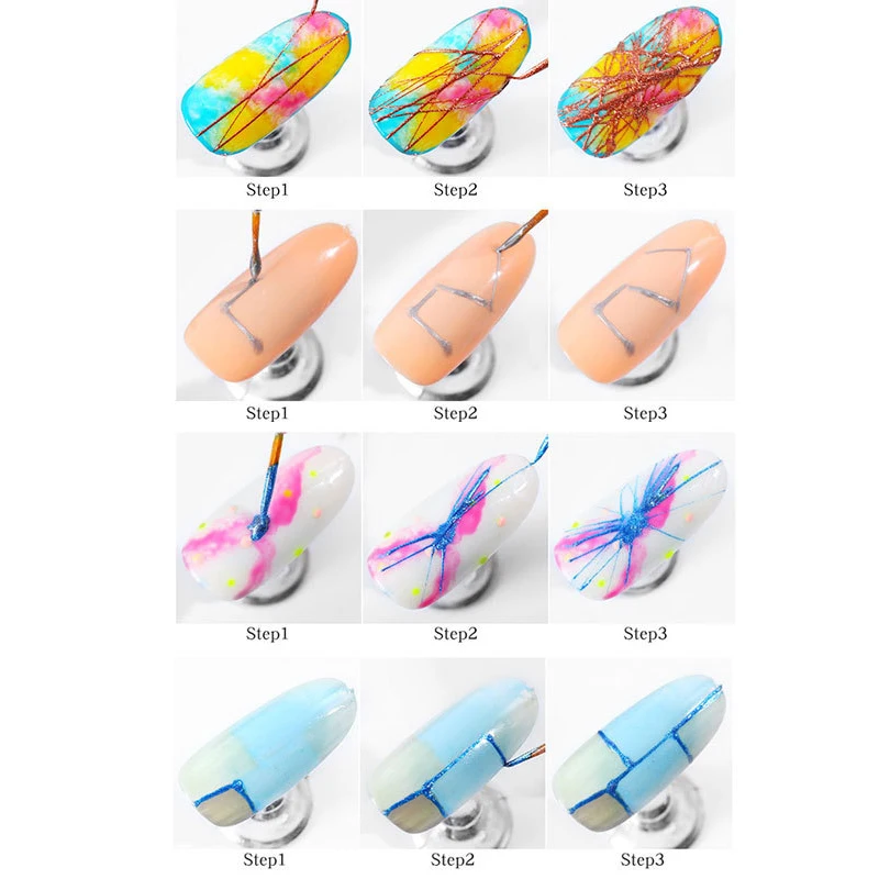 5 мл Лак для ногтей, Паутинный гель, креативный УФ-гель для дизайна ногтей, проволочный рисунок, эластичность, точечная линия, впитывающий гель, Паутинный лак TSLM1