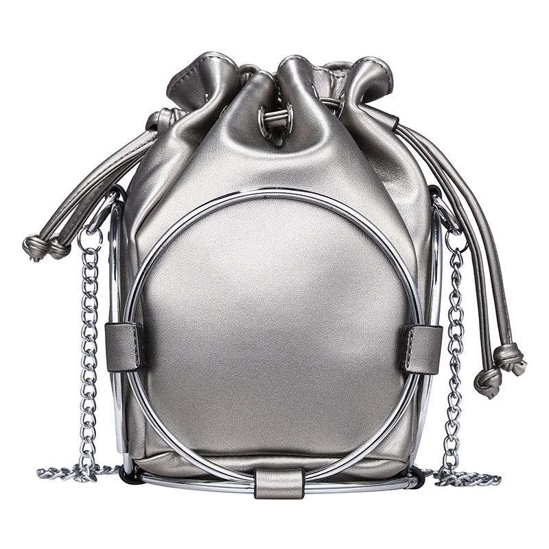 Ilver Gray Женские Новые черные объемные аксессуары из искусственной кожи, модные универсальные аксессуары, весна-осень, 1N446 - Цвет: Ilver Gray