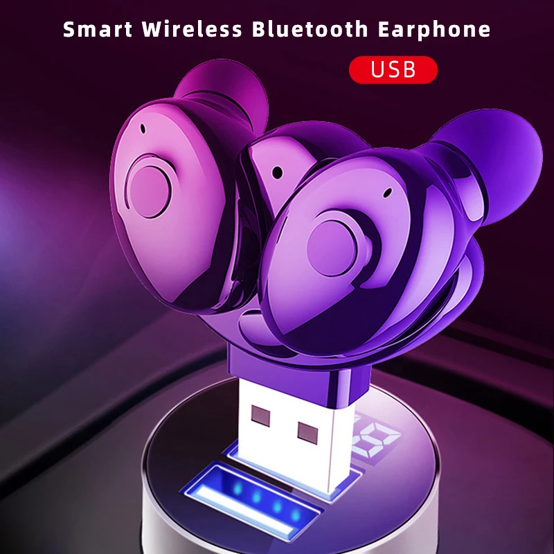 CHAURE Headphone Wireless Bluetooth 5 0 Tws Mini Earbuds Noise Reduction Gaming Headset With Charging USB 3D Stereo Sports