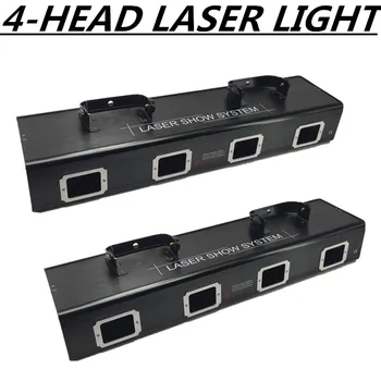 

2PCS/ 4-head laser show system stage laser light professional dj equipment
