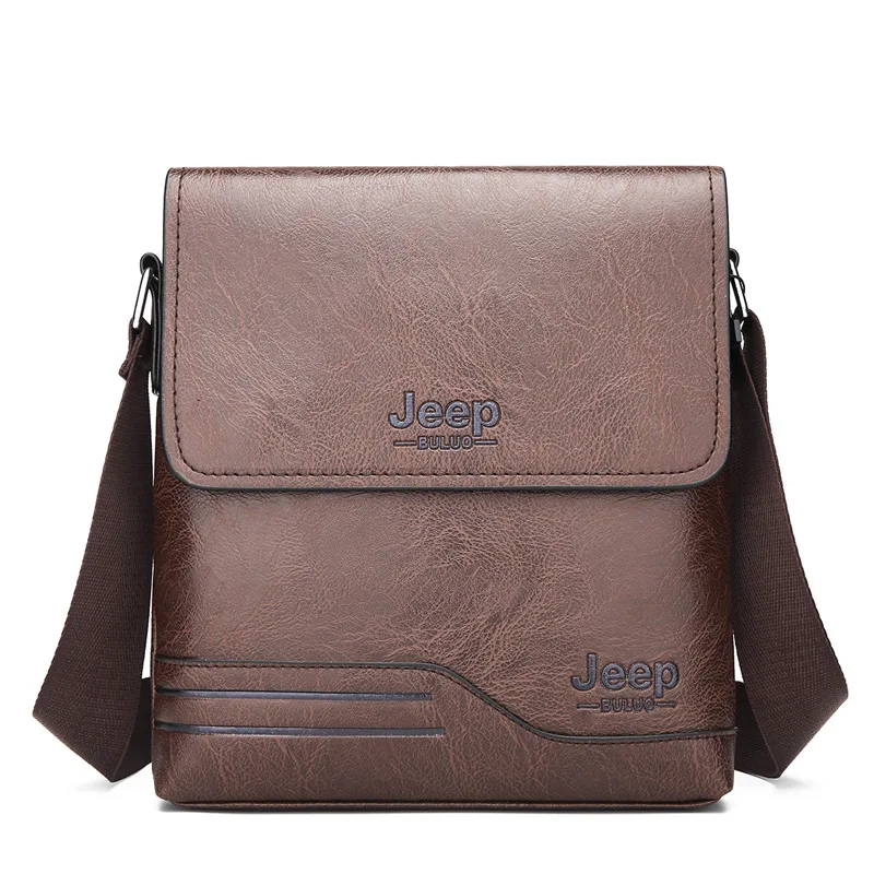

Fashion Casual Men's Bag Jeep Shoulder Bag MEN'S Backpack Shoulder Business Leather Bag Verticle Men Bag