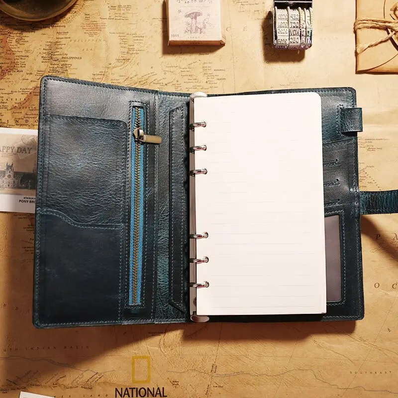 IPBEN 100% Genuine Vintage Leather Travelers Notebook Tie Diary Journal Handmade Cowhide gift travel notebook Free engrave IPBEN 100% Genuine Vintage Leather Travelers Notebook Tie Diary Journal Handmade Cowhide gift travel notebook Free engrave