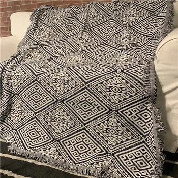 

Geometry Home Couch Armchair Cover Hanging Blanket Sofa For Living Cobertor Tapestry Room
