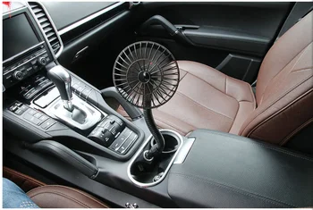 

12V Dashboard Oscillating Vehicle Car Van Truck Home Clip-On Fan 2 Speed Airflow for Fiat 500X Argo 500L 124 Tipo Qubo Panda