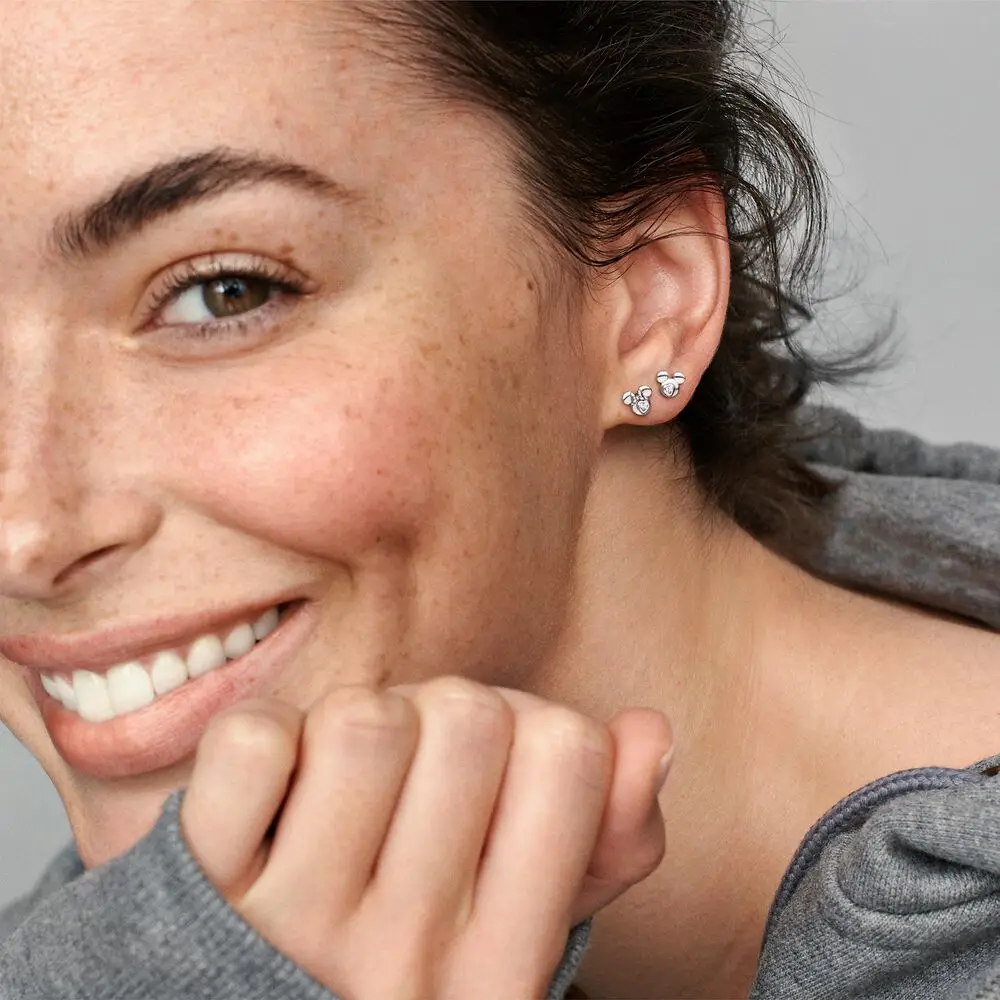 2021 new Heart Earring lovers earring Silver Shiny Zircon women earrings jewelry gift