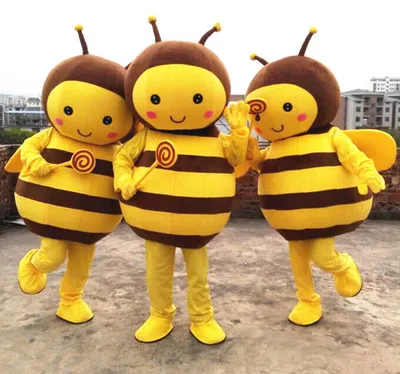 

Hot selling Cute yellow Bee Mascot Costume for adult Christmas Fancy Dress Halloween party event