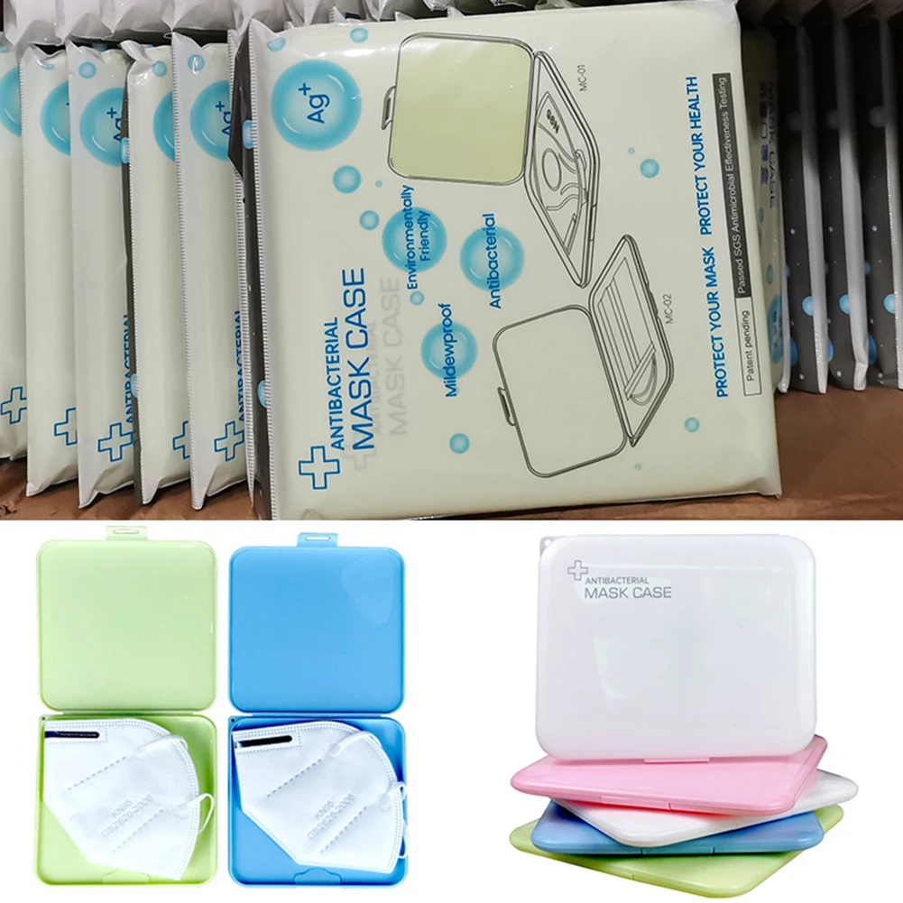 Moisture proof Masks Storage Bag Portable Mask Temporary Folder Moisture-Proof Dustproof Cover Box | Дом и сад