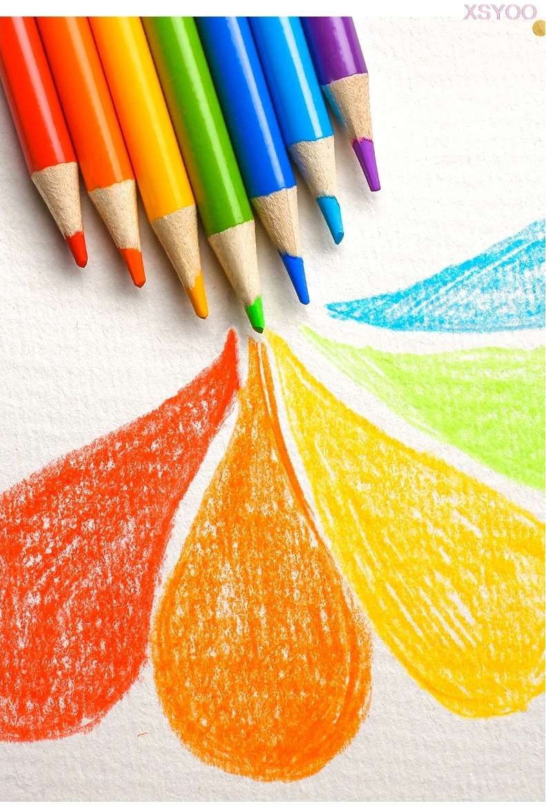 cores de madeira lápis coloridos óleo colorido