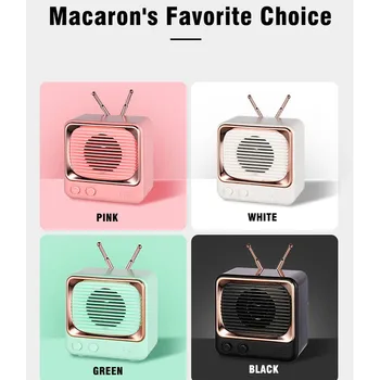 

Dw02 Retro Bluetooth Speaker Desk Radio Portable Wireless Speaker Mini Voice Amplifier Long Playing Time HIFI Sound Quality