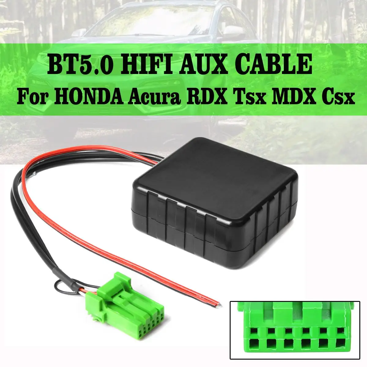 Автомобильный модуль bluetooth AUX кабель адаптер беспроводной Hi-Fi стерео аудио Музыка Радио для HONDA для Acura RDX Tsx MDX Csx