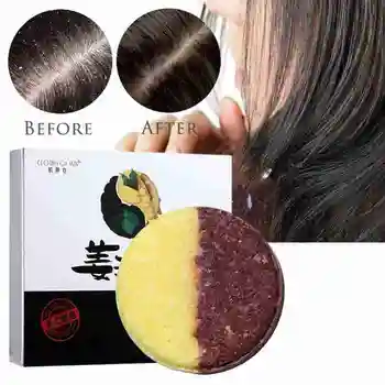 

55g Hair Darkening Shampoo Bar - He Shouwu Natural Organic Conditioner Moisturize And Repair Damaged Hair Hair Care Soap