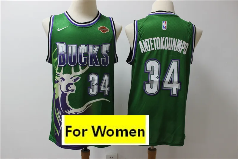 4 A+++ качественная женская футболка для взрослых#34 Giannis Antetokounmpo - Цвет: 4