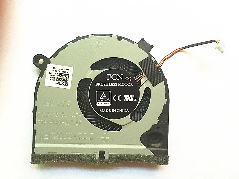 Ноутбук Процессор вентилятор охлаждения для ноутбука Dell G5 15 5587 G3-3579 серии 0TJHF2 TJHF2 0GWMFV FKB8 DC28000KUF0 dc28000kvr0 dc28000kur0