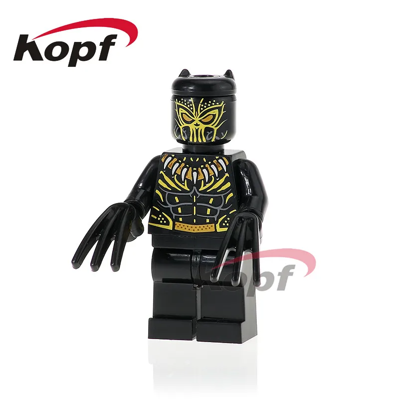 Super Heroes Single Sale Okoye Figures Erik Killmonger Black Panther Corvus Glaive Building Blocks Children Gift Toys XH 805