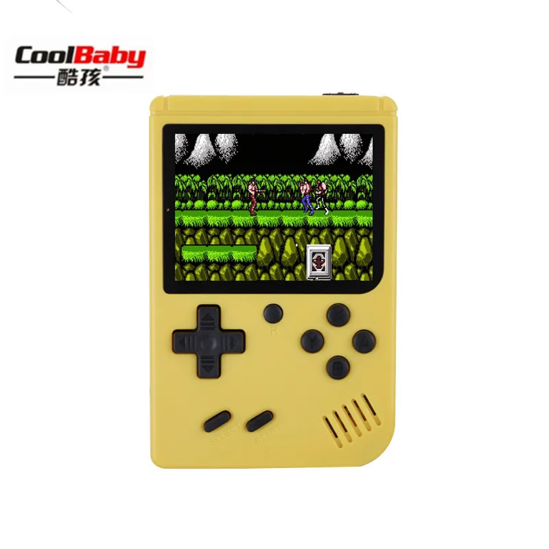 Новое видео игры RS-6A Ретро Портативный мини портативные игровые консоли Gameboy 8-битный ЖК-дисплей детская Цвет ТВ игровой плеер встроенный 168 игр - Цвет: Yellow
