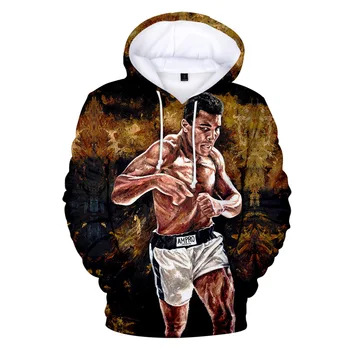 

3D Print Muhammad Ali Hoodies Sweatshirts Men Women Hoody Hooded Cosplay Costume 2019 NEW HOT Autumn Winter Pullovers Tops