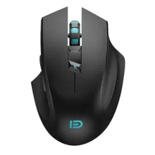 Тихая USB 2.4GZ I720 Беспроводная игровая мышь 2400 dpi перезаряжаемая компьютерная мышь оптическая геймерская мышь для ПК ноутбук черный