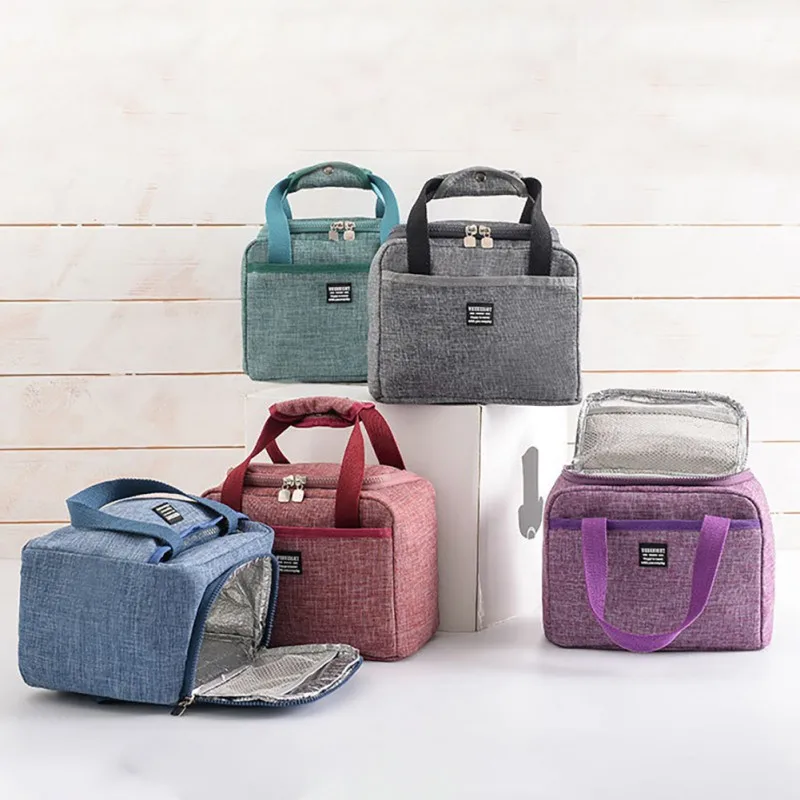 

Portable Thermal Insulated Lunch Bag New Lunch Box Bag Refrigerator Bento Bag Dinner Container Bag School Food Storage Bag