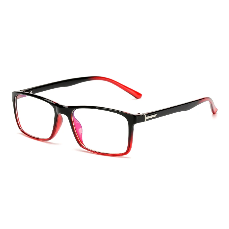 Прямоугольные очки оправа Женские Ретро Черные леопардовые прозрачные женские очки оправа женские очки лёгкие очки - Цвет оправы: black red
