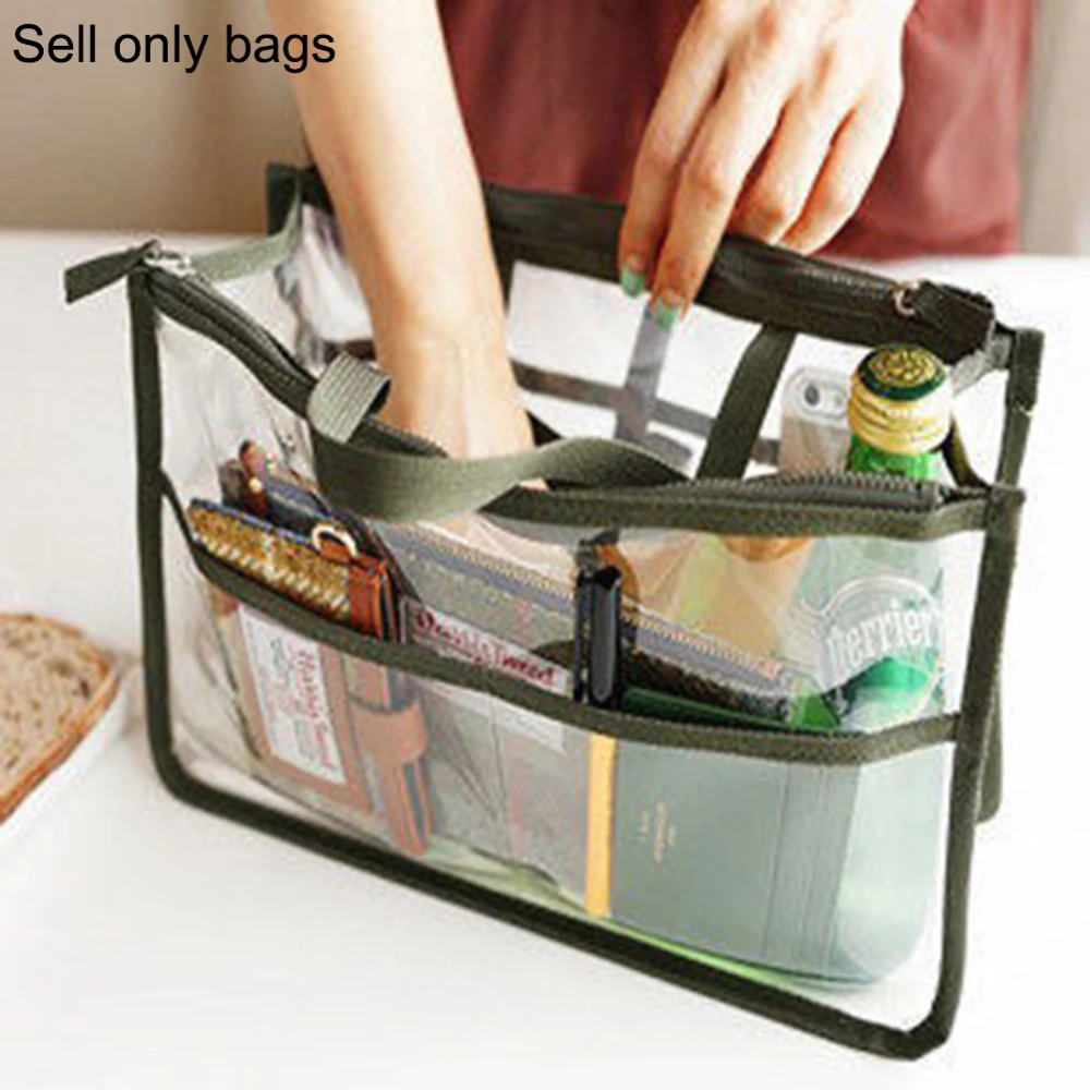 Transparent Waterproof Cosmetic Bag Zippered Wash Bag Travel Bathroom Organizer Bag;Zippered Wash Bag Travel Organizer Bag