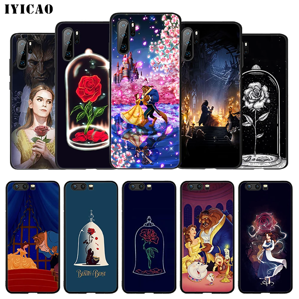 IYICAO Красавица и Чудовище мягкий чехол для huawei Коврики 30 20 10 lite рro Y6 Y7 Y9 Prime 2018 &amp Nova