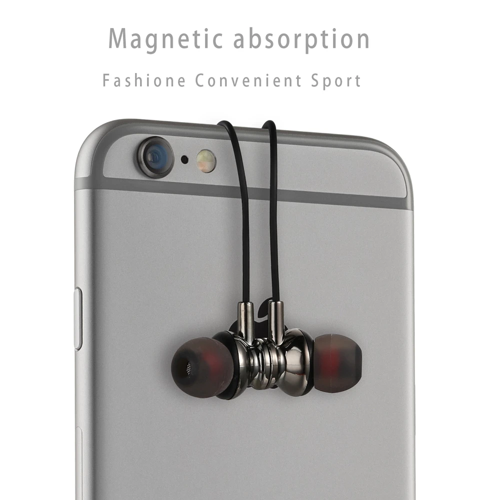 BT M8 Беспроводные наушники спортивные Bluetooth наушники с шейным ободком Магнитная бас гарнитура Handfree наушники с микрофоном для Xiaomi huawei