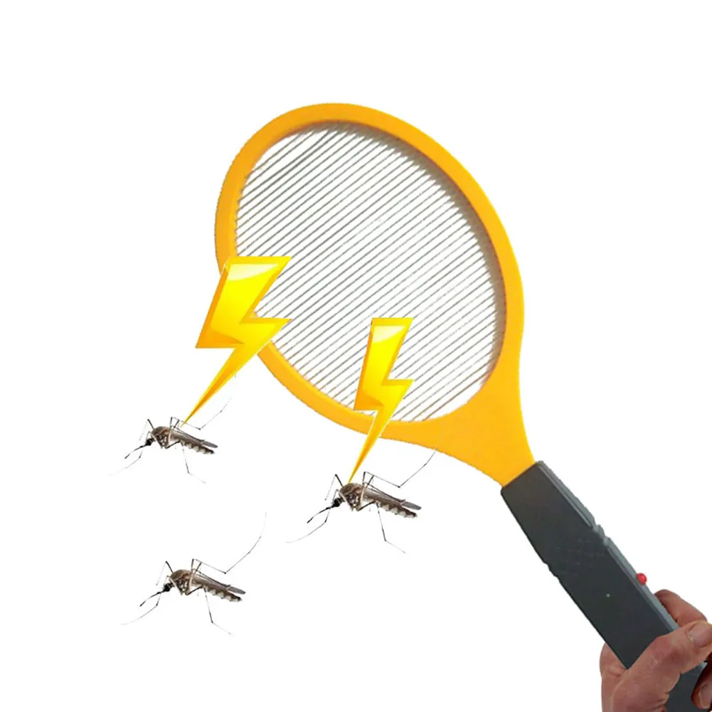 Популярная управляемая Лапа-ракетка электрическая ловушка для комаров насекомых домашний садовый вредитель Жук мухи комары электронная мухобойка батарейки АА
