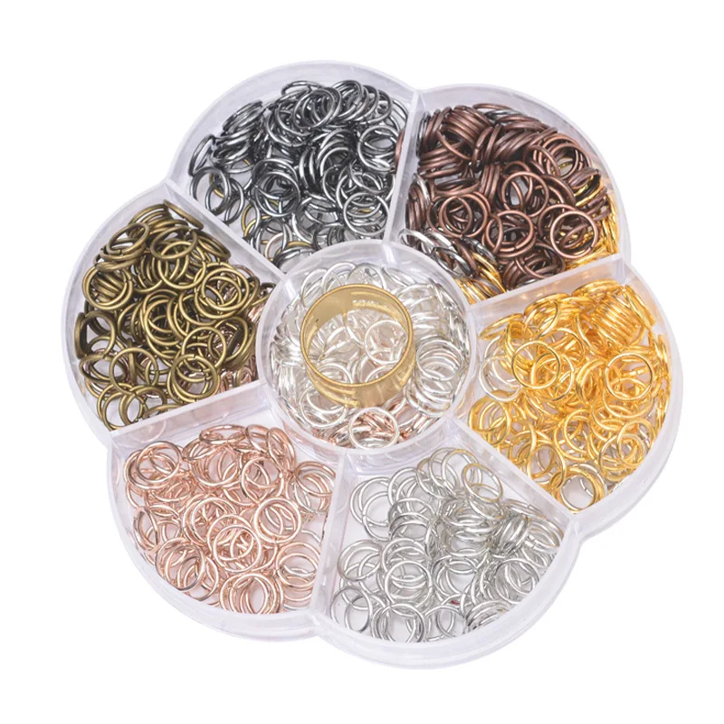 

Mix Color Open Jump Rings Connector 3mm 4mm 5mm 6mm 7mm 8mm 10mm iron Split Rings For DIY Jewelry Making Accessories Box Sets