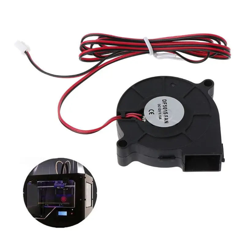 1Pc 12V DC 50mm Blow Radial Cooling Fan Hotend Extruder For RepRap 3D Printer N84A