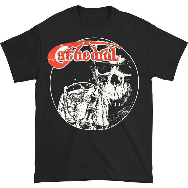 Мужская футболка с изображением собора маленькая черная на заказ |