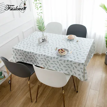 

FSISLOVER PVC Waterproof Table Cloth ins Nordic Oil-proof Tablecloth Rectangular Dining Table Cover Tafelkleed mesa nappe