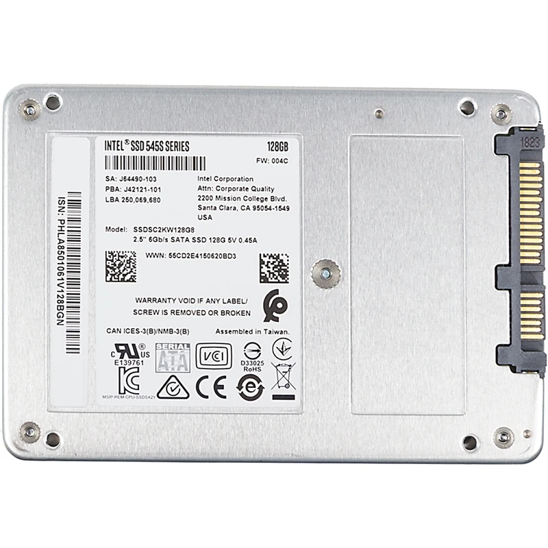 Накопитель SSD Intel Original SATA III 128Gb SSDSC2KW128G8X1 545s Series 2.5"