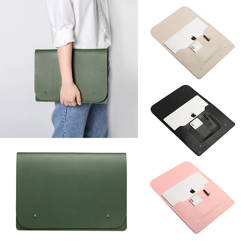 Fashion Laptop Shoulder Bag 12 13.3 14 15.4 inch Sleeve for MacBook Air Pro 13 Handbag Notebooks 15.6 Waterproof Case,Light Gray Set,for MacPro Retina 15 