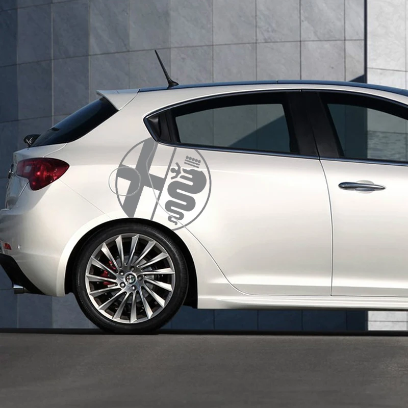 2 шт. наклейки на боковые двери автомобиля виниловая пленка для Alfa Romeo MiTo Giulia Giulietta