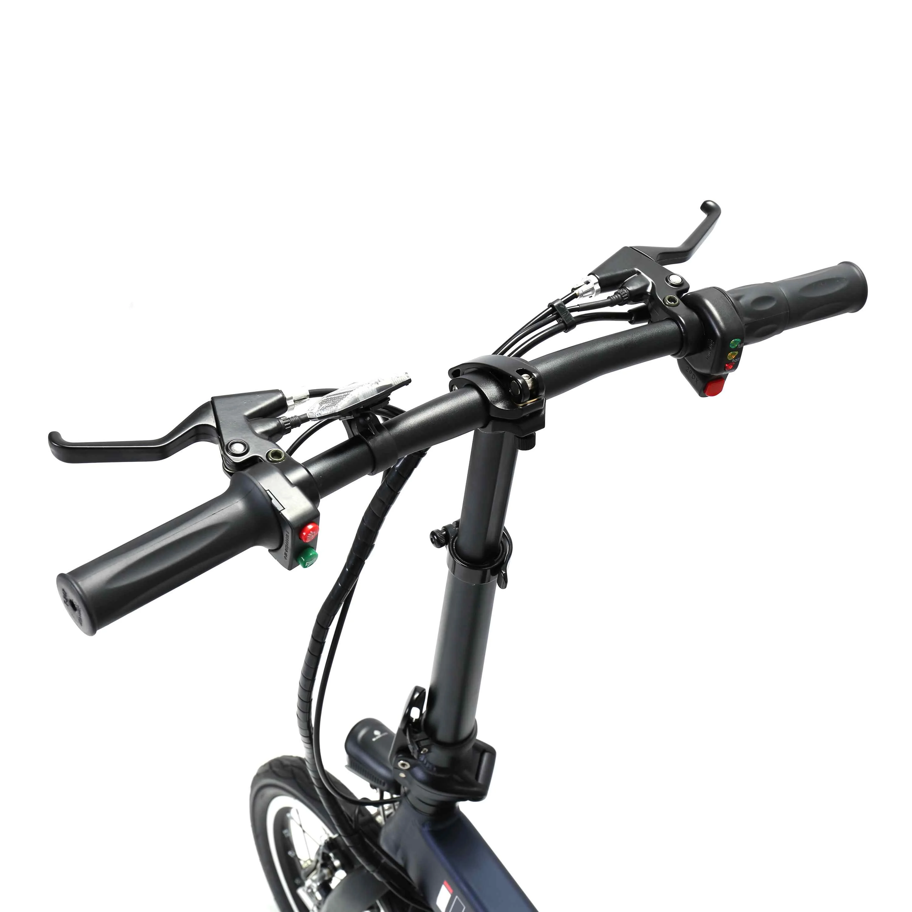50W 14" Smart Electric Folding Bike Brushless Motor E-bike Bicycle Cycling Electric Vehicle 3 Color Brushless built-in Rearmotor