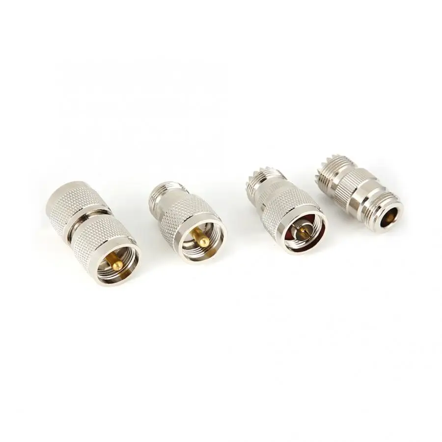 4 шт. M к N RF латунь 50ohm коаксиальный концентрический адаптер Разъем конвертер комплект