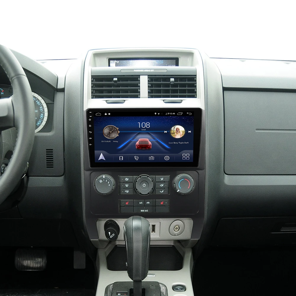 

9" Octa-core 2.5D IPS screen Android 8.1 Car GPS radio Navigation for Ford Escape kuga mazda tribute 2007-2012