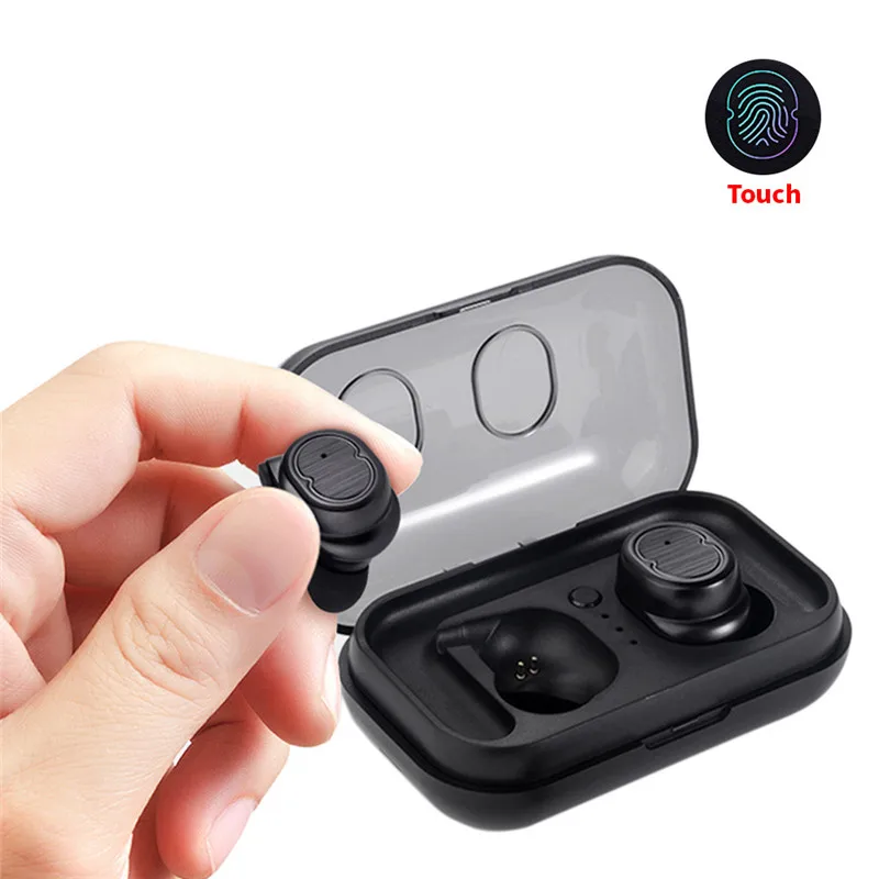

Bluetooth Earphone, TWS8 Wireless Earbuds Bluetooth 5.0 Headsets Mini in-Ear Earphones Touch Key Control Waterproof HD MIC Ha