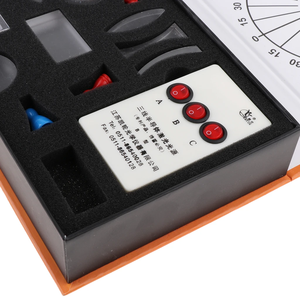 Optical Concave Convex Lens Prism Kit  Teaching Aids Lab Supplies