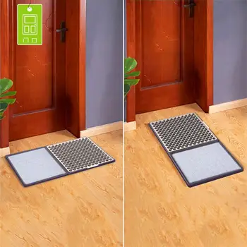 

1PC Sole Disinfection Pad Washable Mat Sanitizing Floor Mat Wet and Dry Entrance Mat Disinfection Door Mat (Coffee/Grey)