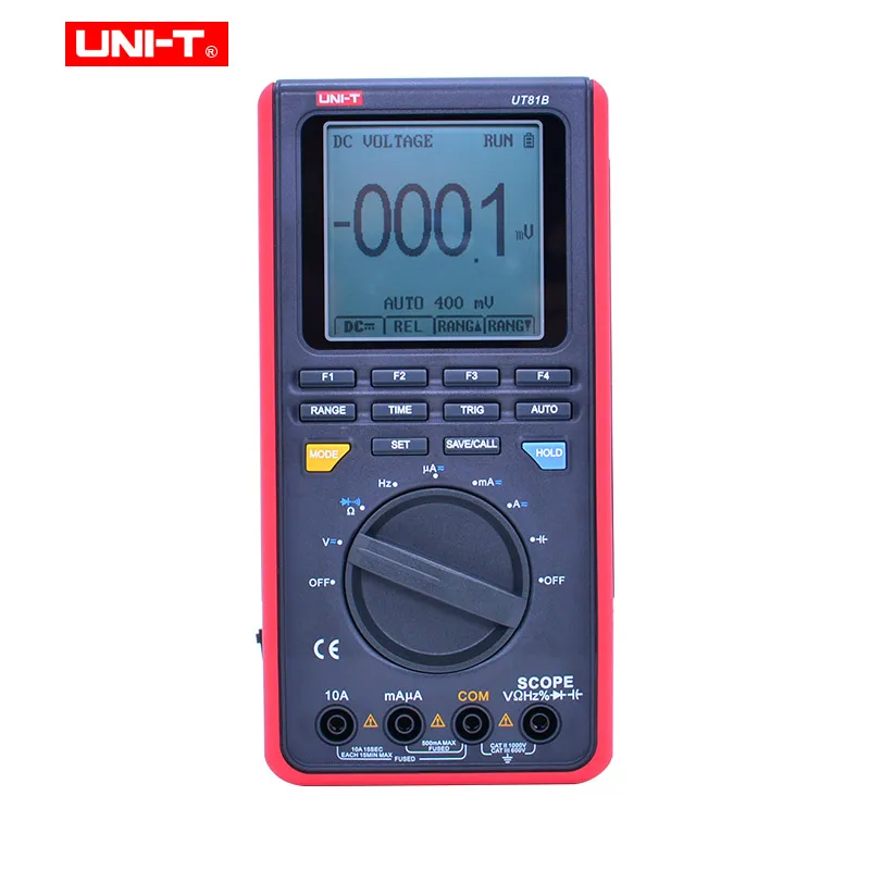 

UNI-T UT81B/UT81C Oscilloscope Digital Multimeter 8MHz/16MHz USB Interface 40MS/s/80MS/s 4000 Counts Scope Digital Multimeters