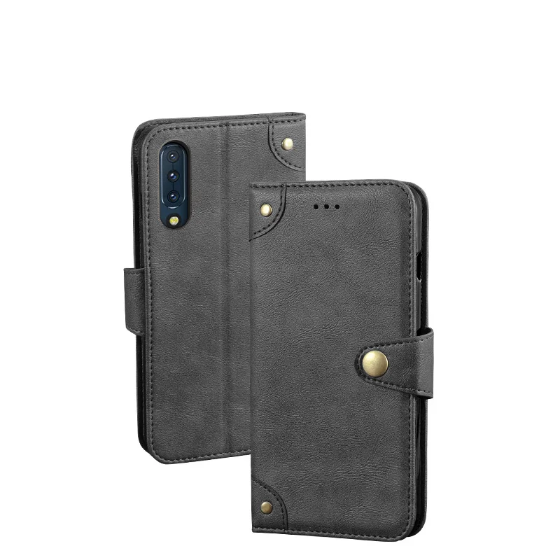 For Lenovo Z6 Case 6.39&quot Retro Magnetic Flip Wallet Leather Capa L78121 Cover Unique Metal Buckle Design | Мобильные телефоны и