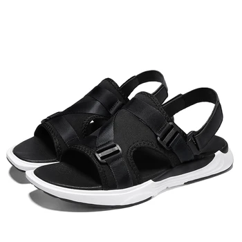 

shoes holes handmade sandles beach sandalia roman homens white sandales masculina homme mens walking sandalhas casual geta mens