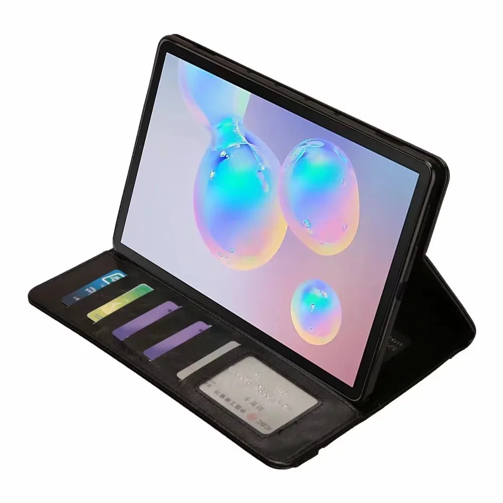 Кожаный чехол Премиум для Samsung Galaxy Tab S6 10,5 SM-T860 SM-T865 10," планшет смарт-подставка+ пленка для экрана+ стилус