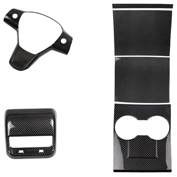 

Car Center Console Panel Covers Steering Wheel Decorations Armrest Box Decorative for Tesla Model 3 Car Interior Accessories