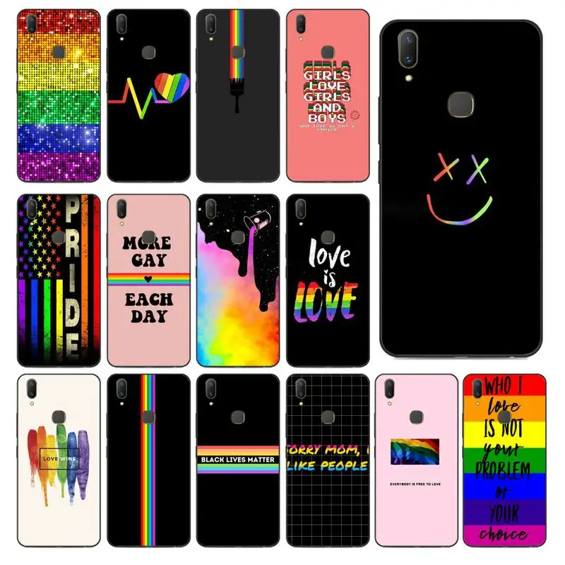 Yndfcnb Gay Lesbian Lgbt Rainbow Pride Phone Case For Vivo Y91c Y11 17 19 53 81 31 91 For Oppo A9 2020 Phone Case Covers Aliexpress
