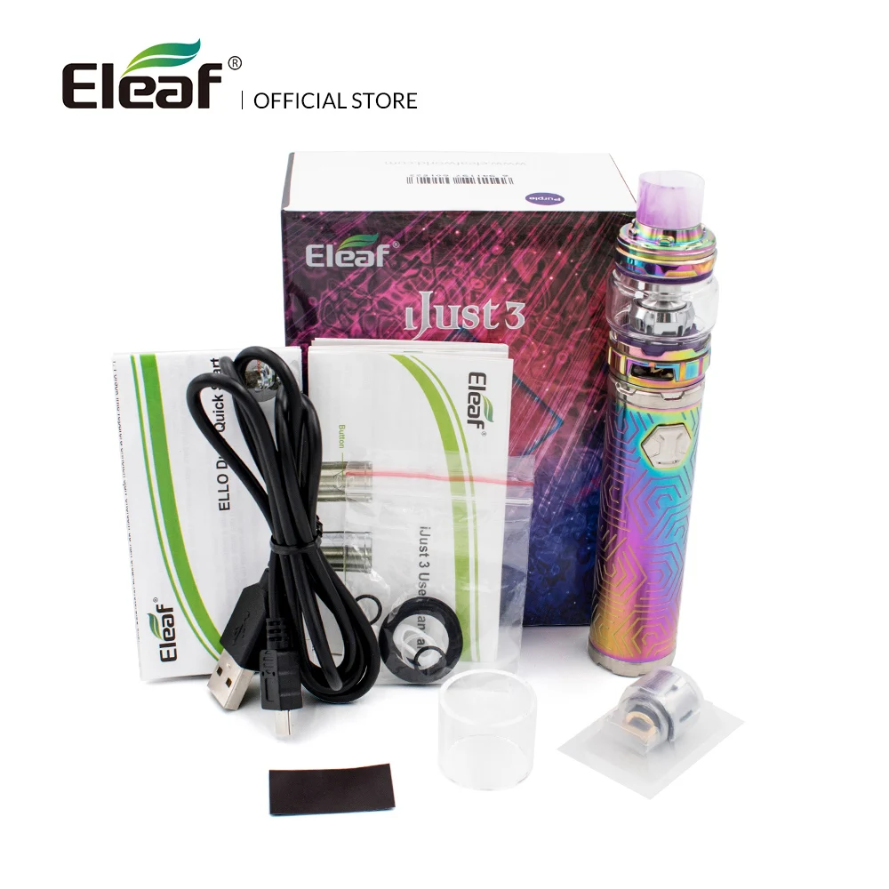 Оригинальный комплект Eleaf iJust 3 на русском складе с комплектом ELLO Duro WR версия 810