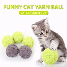 

High-quality Wool Yarns Pet Cat Rolling Ball Toys Kittens Scratch Ball Toys For Solving Boredom Interactive Toy Hot New Arrivals